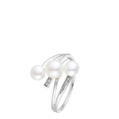 White Gold Kawai Pearl Ring