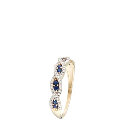Yellow Gold Saly Sapphire Ring
