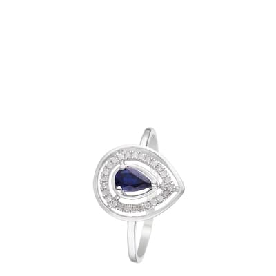 White Gold Oceane Sapphire Ring