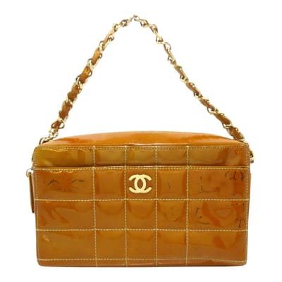 Brown Chanel Chocolate Bar Shoulder Bag