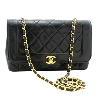 Black Chanel Diana Shoulder Bag
