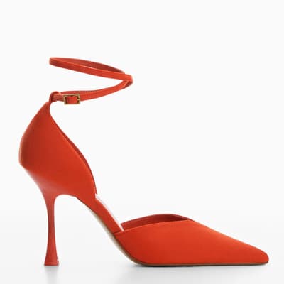 Red Pointed Toe Heeled Shoes