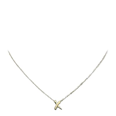 Gold Tiffany & Co Kiss necklace