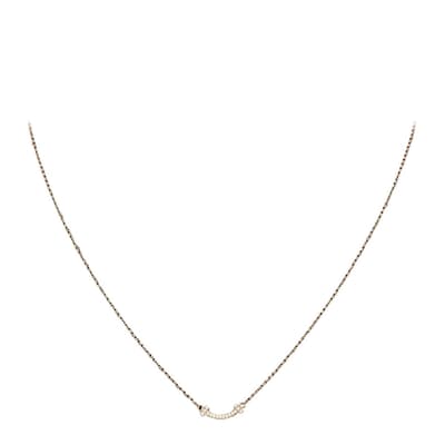 Gold Tiffany & Co T Smile necklace