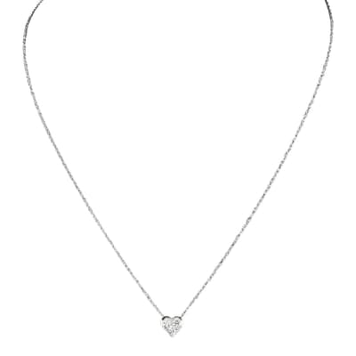 Silver Tiffany & Co Sentimental heart necklace