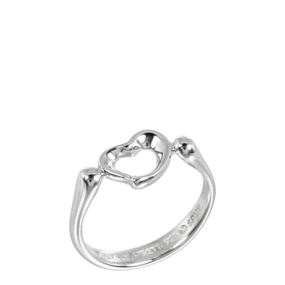 Silver Tiffany & Co Open Heart ring