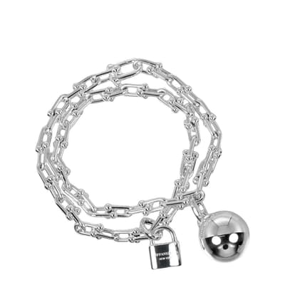 Silver Tiffany & Co Hardwear bracelet