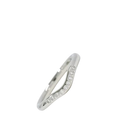 Silver Tiffany & Co Curved band ring