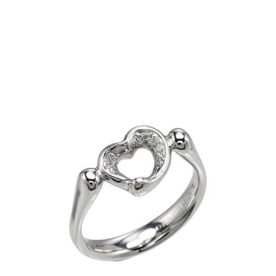 Silver Tiffany & Co Open Heart ring