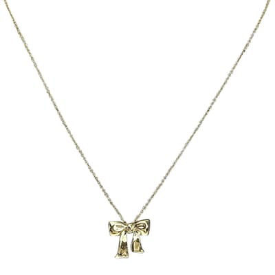 Gold Tiffany & Co Ribbon necklace