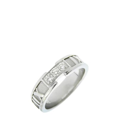 Silver Tiffany & Co Atlas ring