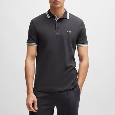 Charcoal Cotton Polo Shirt