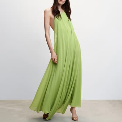 Green Open Back Dress