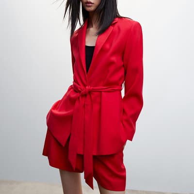 Red Bow Suit Blazer