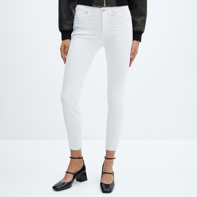 White Skinny Cropped Jeans