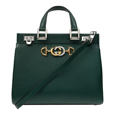 Gucci Green Zumi Top Handle Bag