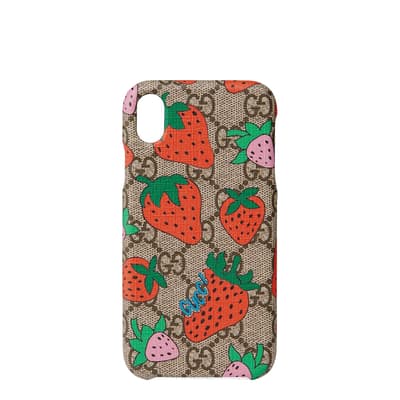 Gucci Strawberry Print Phone Cover