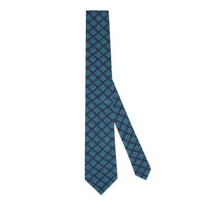Gucci Blue GG Interlocking Tie
