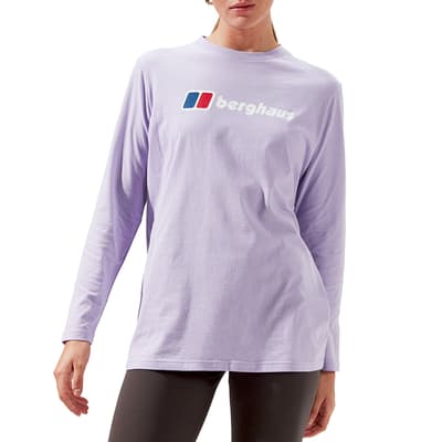 Purple Cotton Logo T-Shirt