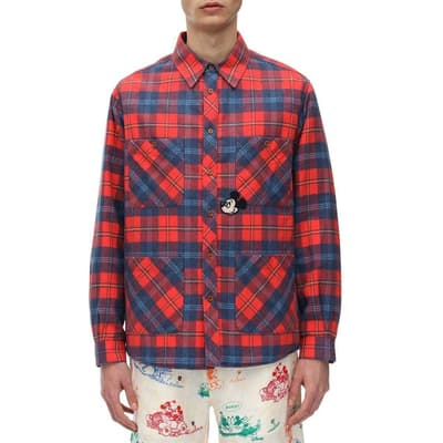 Gucci Red & Blue Disney Edition Check Jacket