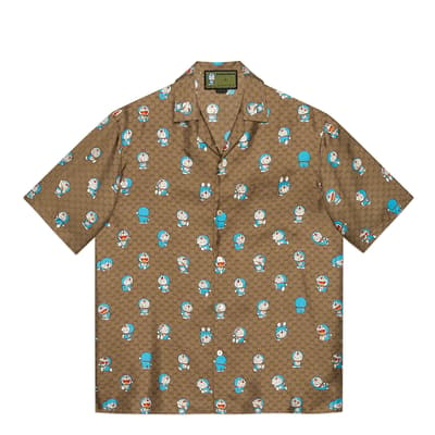 Gucci X Doraemon GG Bowling Shirt