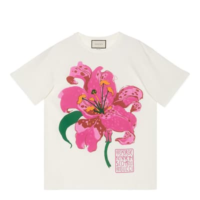 Gucci X Ken Scott Floral Printed T-Shirt