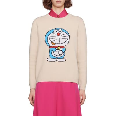 Gucci X Doraemon Fujiko-Pro Knitted Jumper 