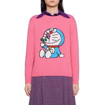 Gucci X Doraemon Fujiko-Pro Knitted Jumper 