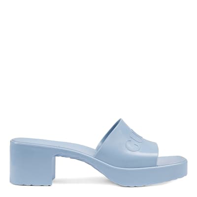 Size 9 Only- Women's Blue Heeled Sandals
