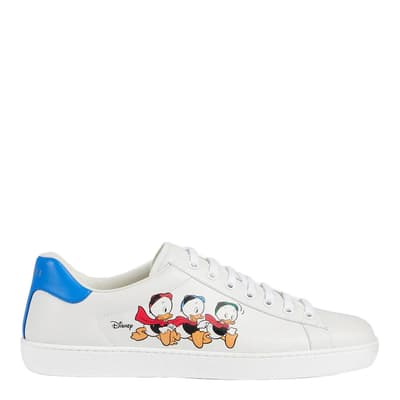 Women's White Leather Trainers