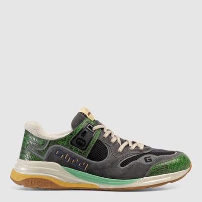  Men's Green Ultrapace Trainers