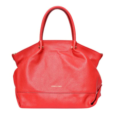 Red Italian Leather Handbag