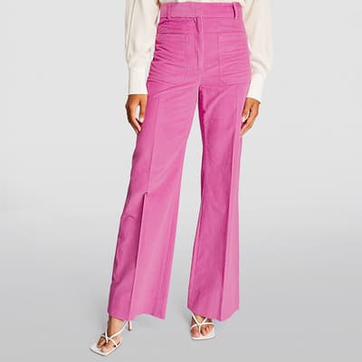 Pink Alina Patch Pocket Trousers