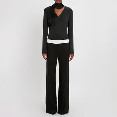 Black Side Panel Trousers