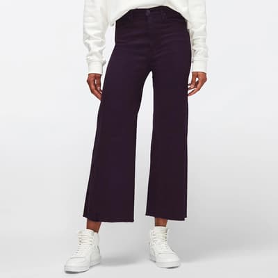 Purple Jo Cropped Stretch Jeans