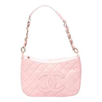Pink CC Timeless Zip Hobo Shoulder Bag