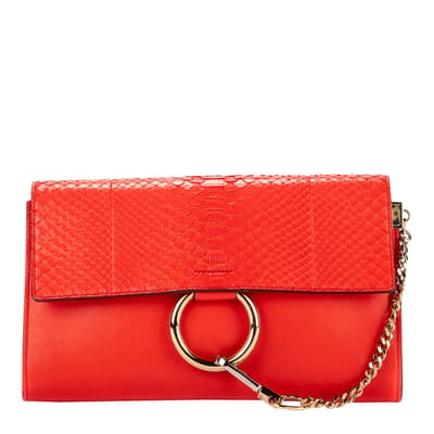 Red Faye Clutch Pouch