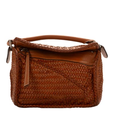 Brown Loewe Puzzle Handbag