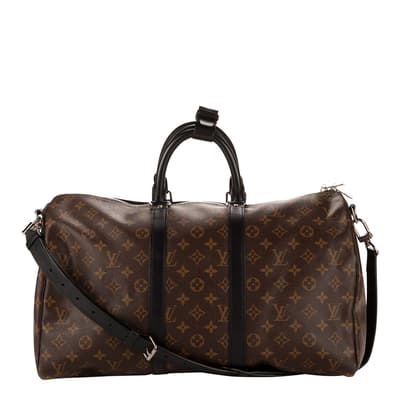 Brown Keepall Bandouliere Travel Bag