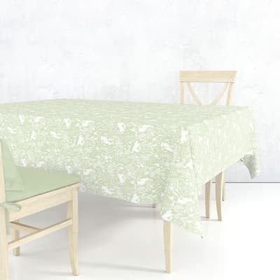 Forest Life Green Tablecloth 132x132cm