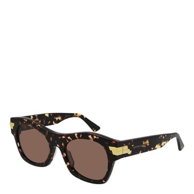 Unisex Bottega Veneta Brown Sunglasses 54mm