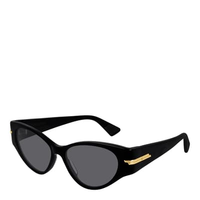 Womens Bottega Veneta Black Sunglasses 55mm
