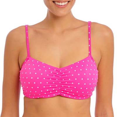 Pink Jewel Cove Bralette Bikini Top