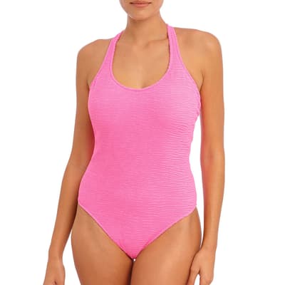 Pink Ibiza Waves Underwire Swimsuit