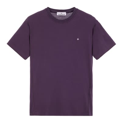 Purple Stellina Cotton T-Shirt