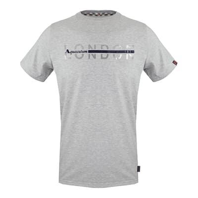 Grey London Printed Logo CottonT-Shirt