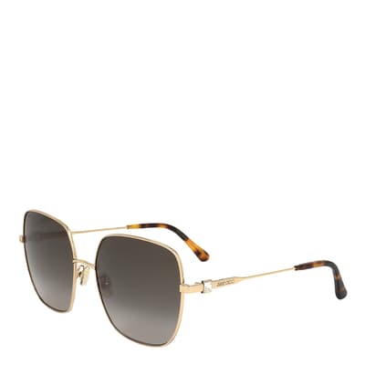 Gold Square Sunglasses 60mm
