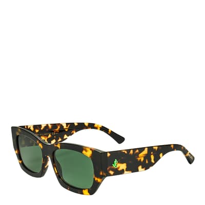 Tortoiseshell Thick Rimmed Rectangular Sunglasses 56mm
