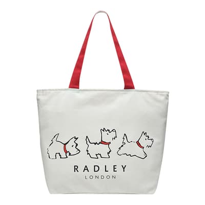 RADLEY EVERGREEN LARGE OPEN TOP TOTE NATURAL