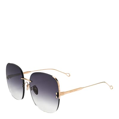 Rose Gold Square Sunglasses 61mm